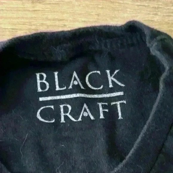 Blackcraft Halloween Voodoo Costume Hand Medium Palm Reader goth emo T Shirt - Picture 4 of 4